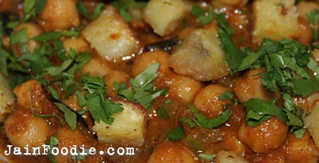 Jain Chole Chana Masala