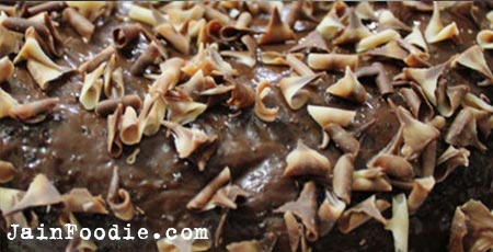 Jain Eggless Chocolate Cake