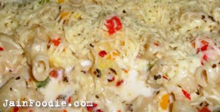 Jain Penne Pasta With White Sauce