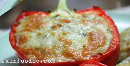 Jain Stuffed Capsicum Bell Peppers